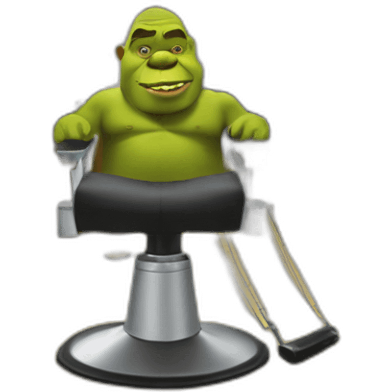 Shrek chez le coiffeur emoji