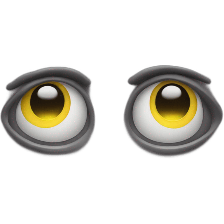 eyes with laser coming out emoji