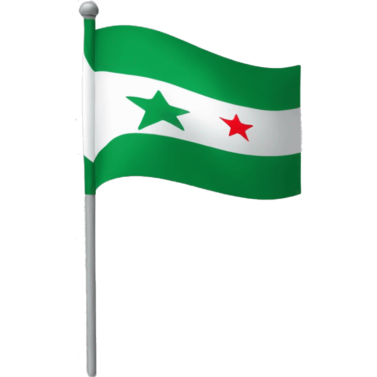 Syrian green flag emoji