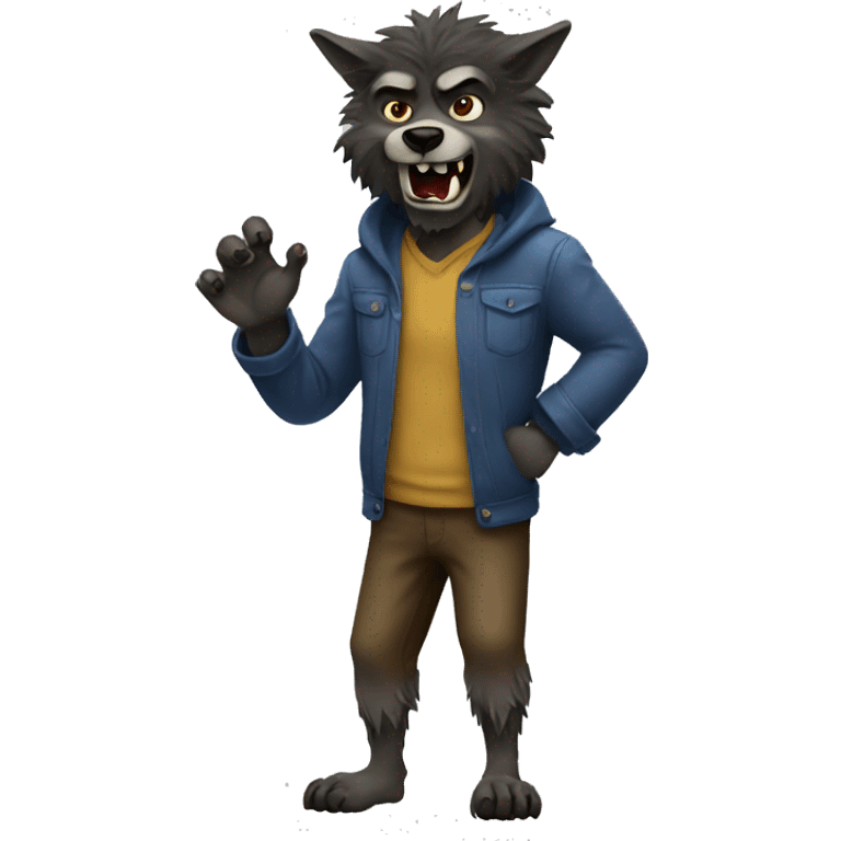 Werewolf Full Body emoji