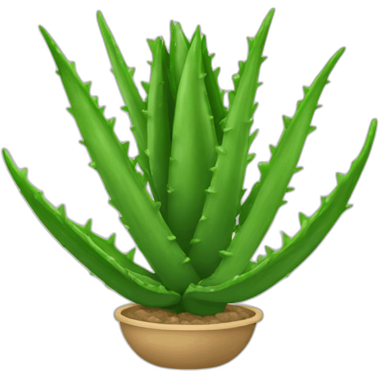 Une aloe vera emoji