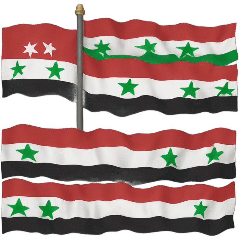 Syrian old flag emoji