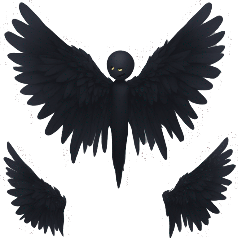 Dark wings emoji