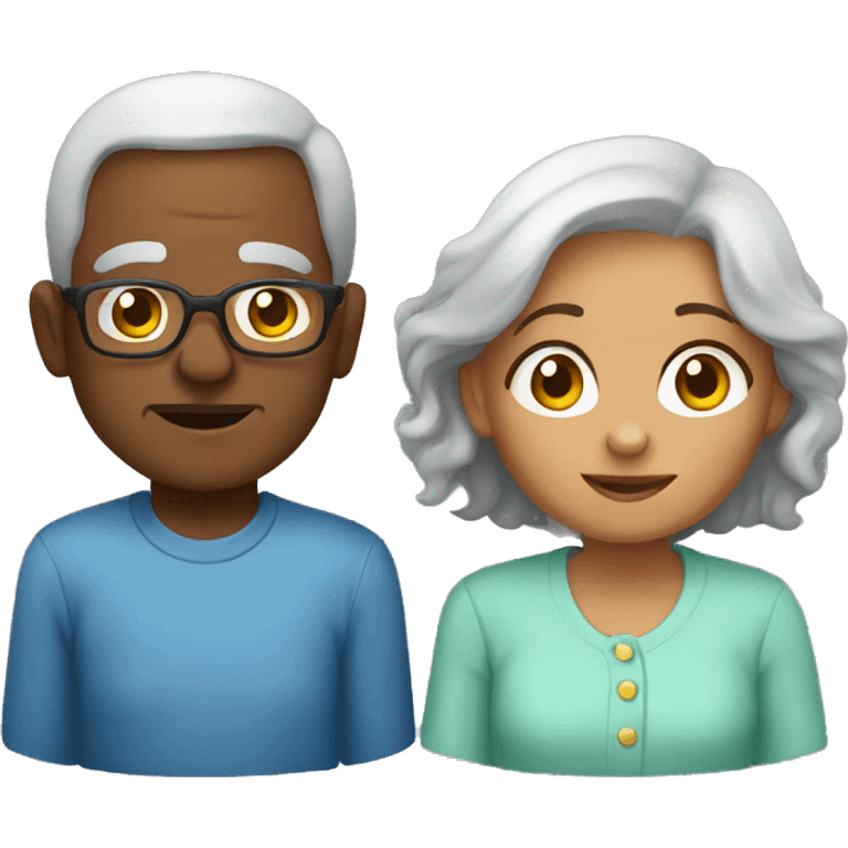 Young grandparents  emoji