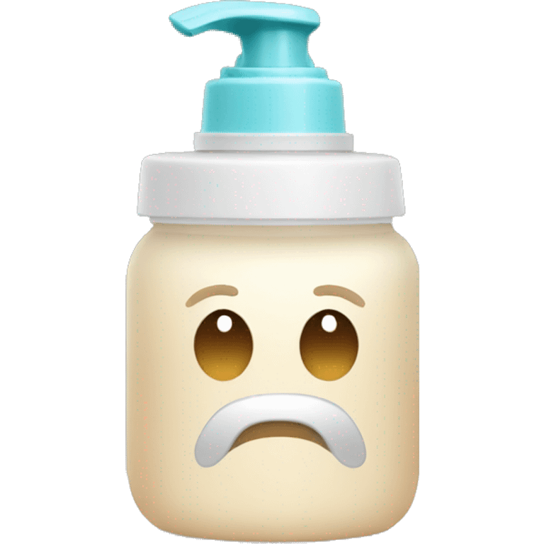 hair mousse in faceless bottle emoji