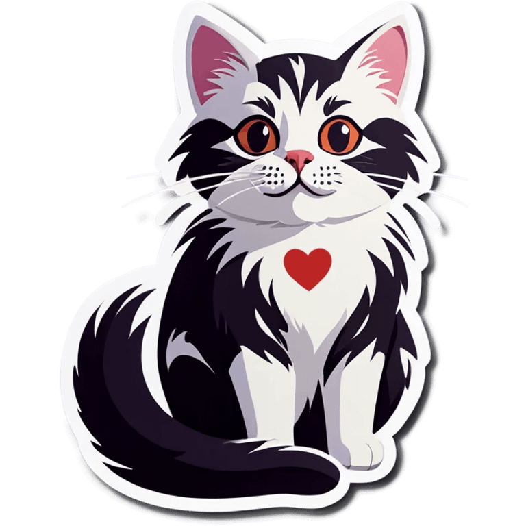 cat with heart emoji