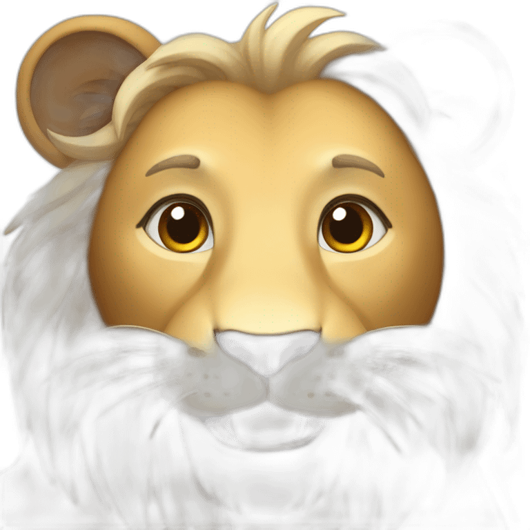 happy lion emoji