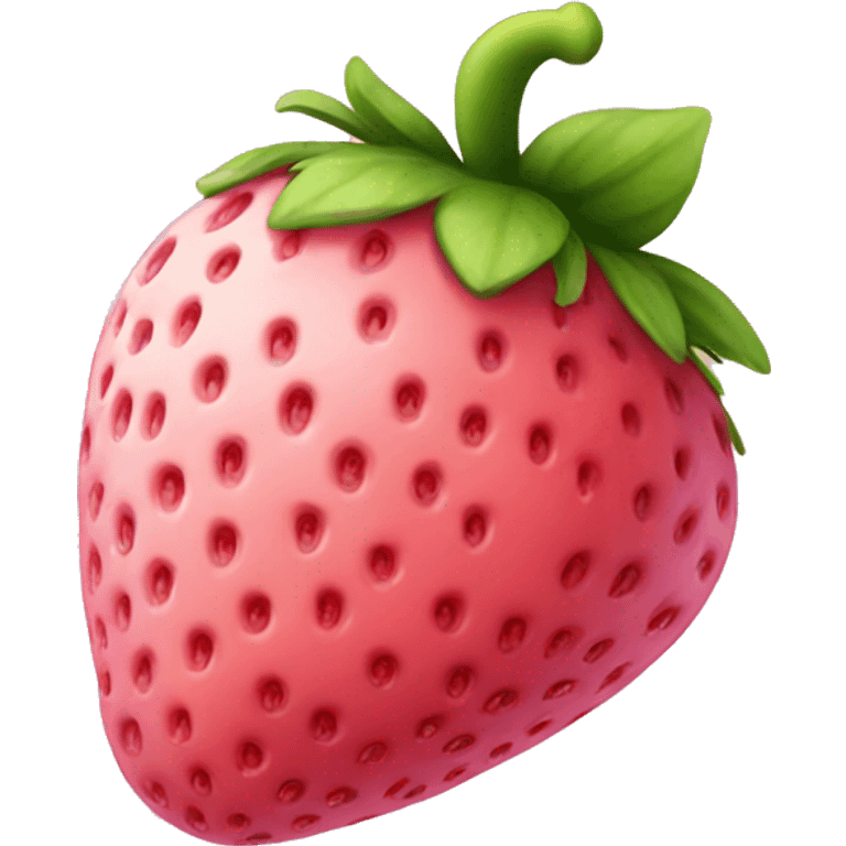 Pink strawberry emoji