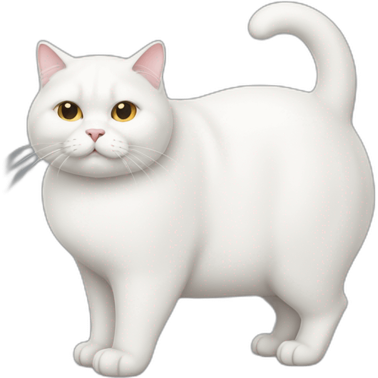 white fat cat emoji