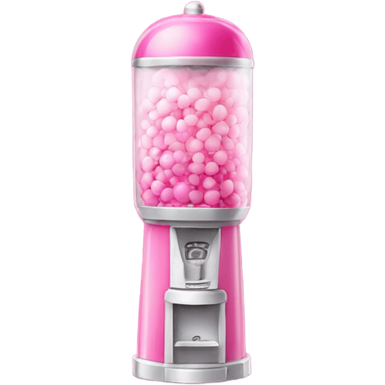 Pink ombre tall round bubblegum machine with glitter  emoji