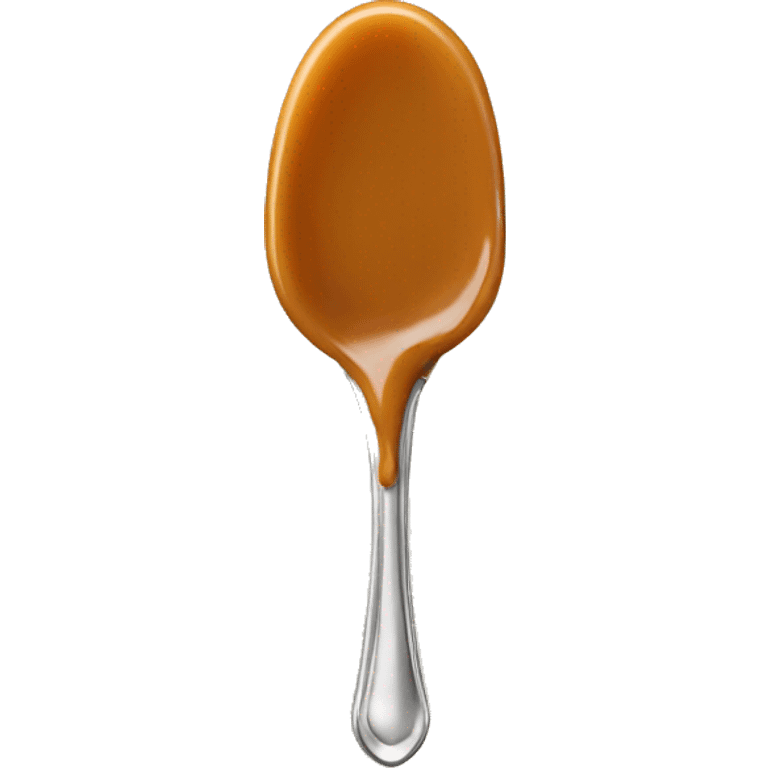 caramel spoon drip emoji