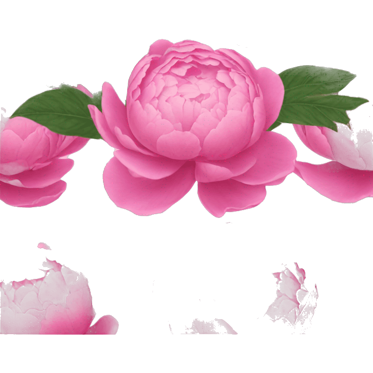 Pink peonies  emoji