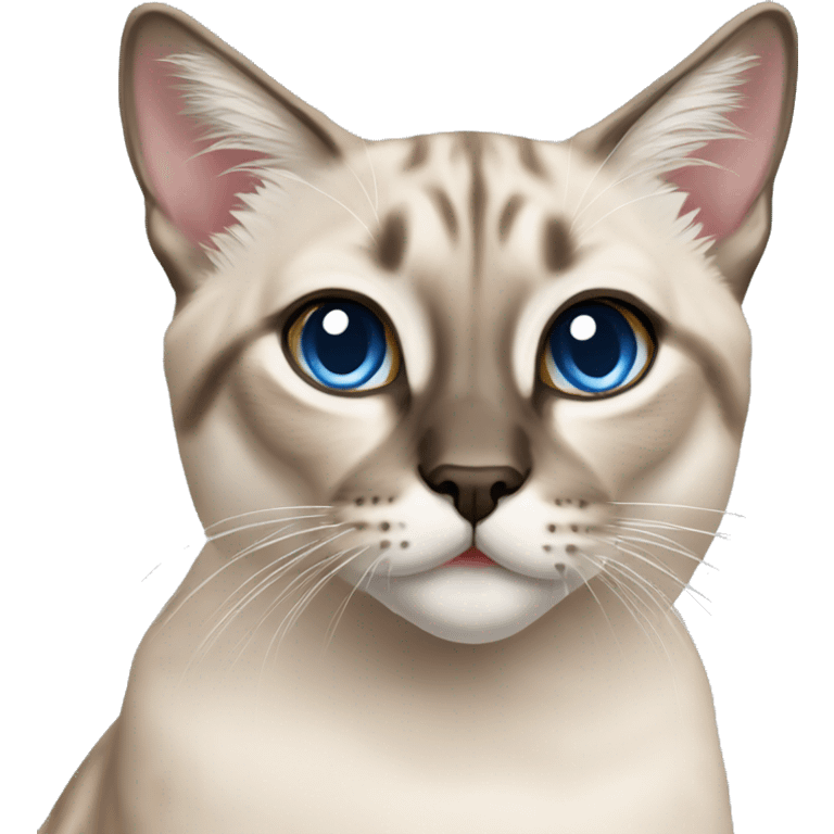 Lynx point Siamese cat emoji