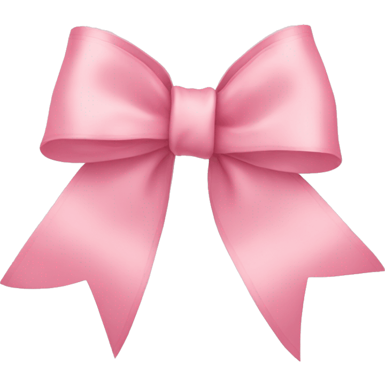 light pink ribbon bow emoji