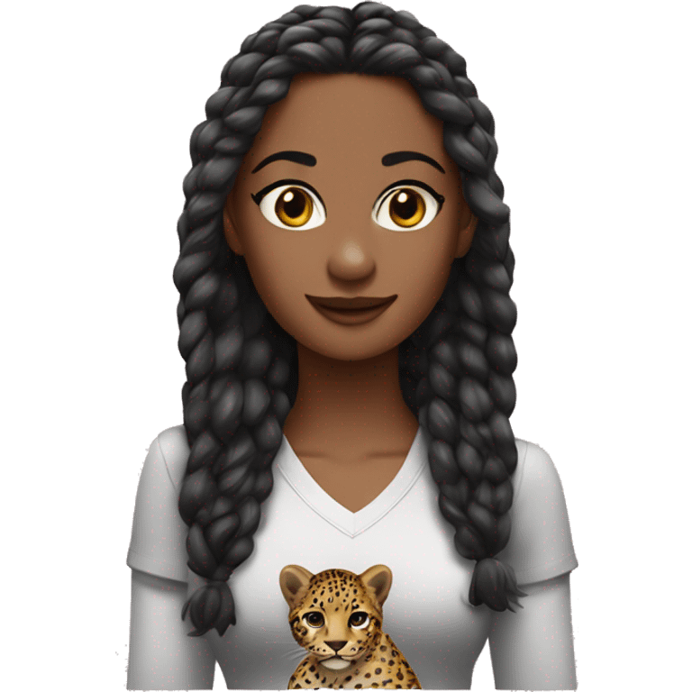 2 leopards girls emoji