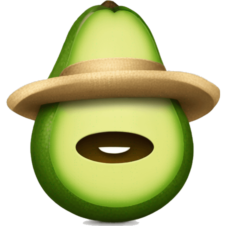 AVOCADO WITH HAT emoji