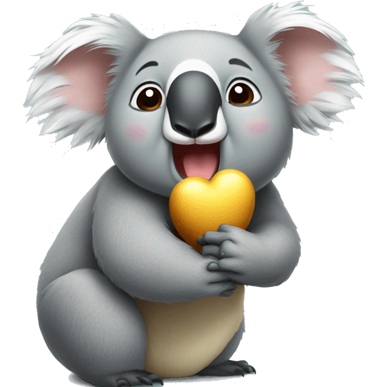 Koala lanzando un beso  emoji