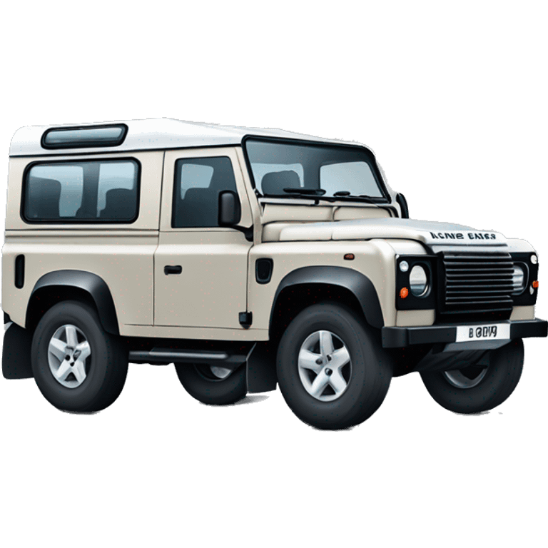 Land rover defender with zebra stripes emoji