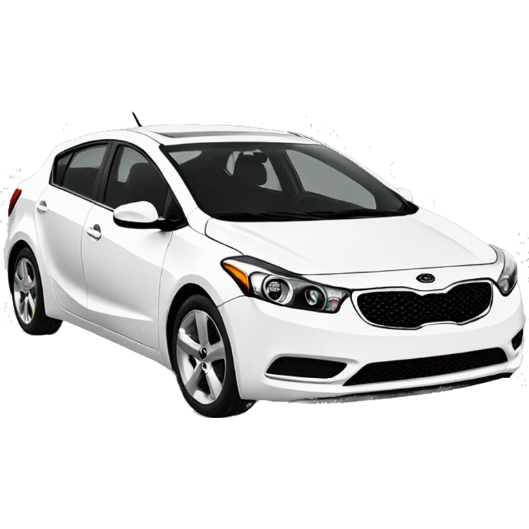 White Kia forte emoji