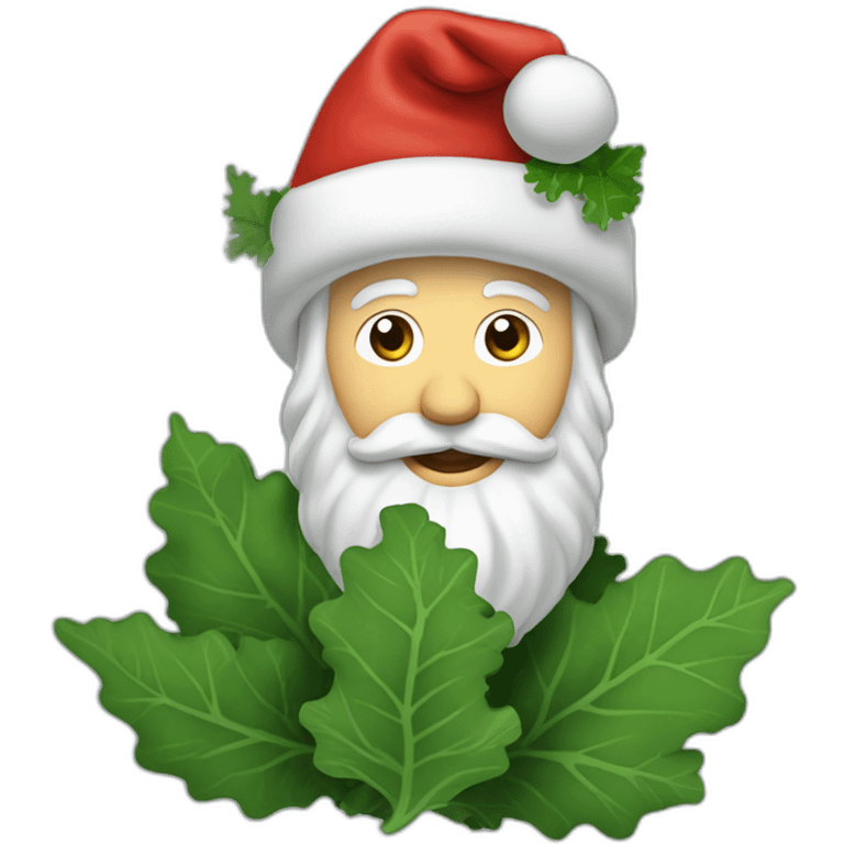 Kale ron groenensteijn kerstman emoji