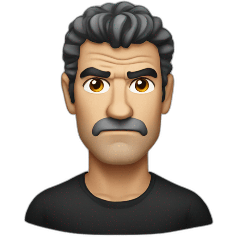 antonio banderas serious emoji