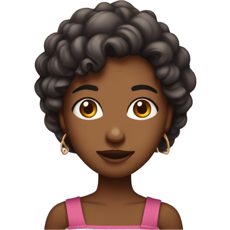 Mulher loira com coração emoji