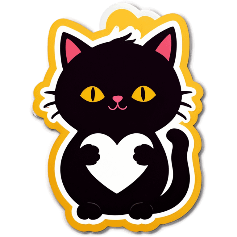 Cat with heart emoji