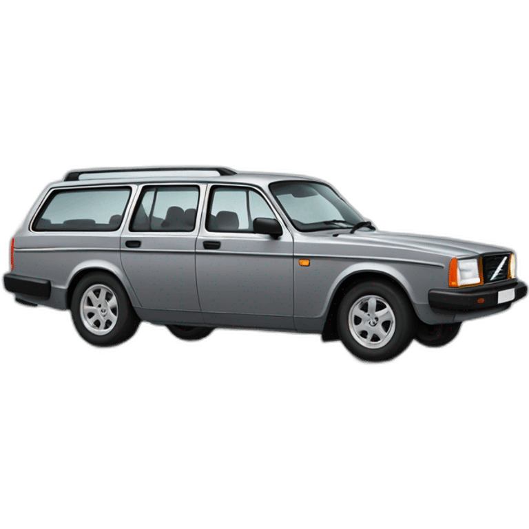 grey volvo 240 estate emoji