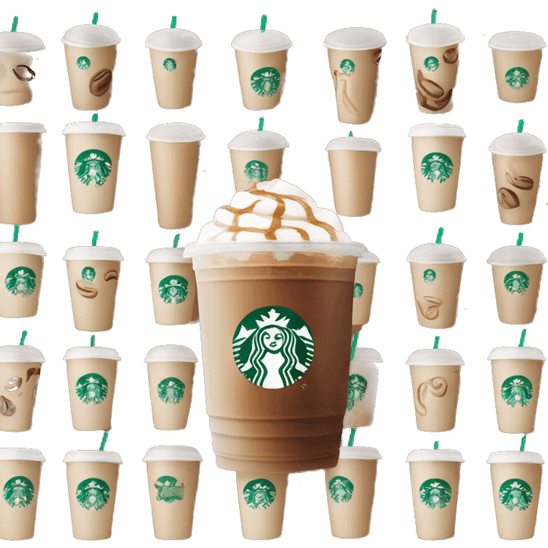 Starbucks iced coffee light milk emoji