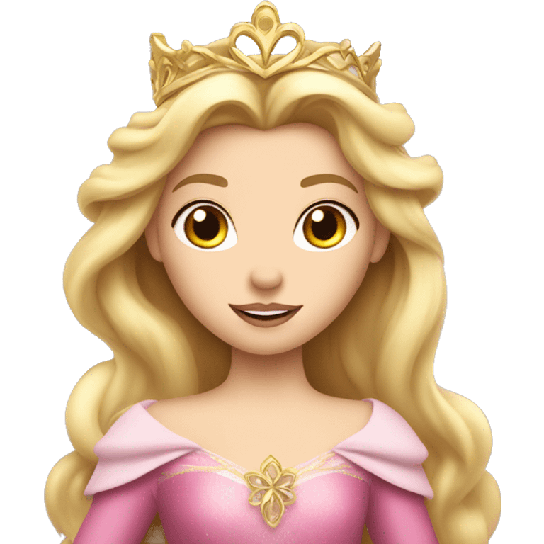 Princess Aurora with gold tiara  emoji