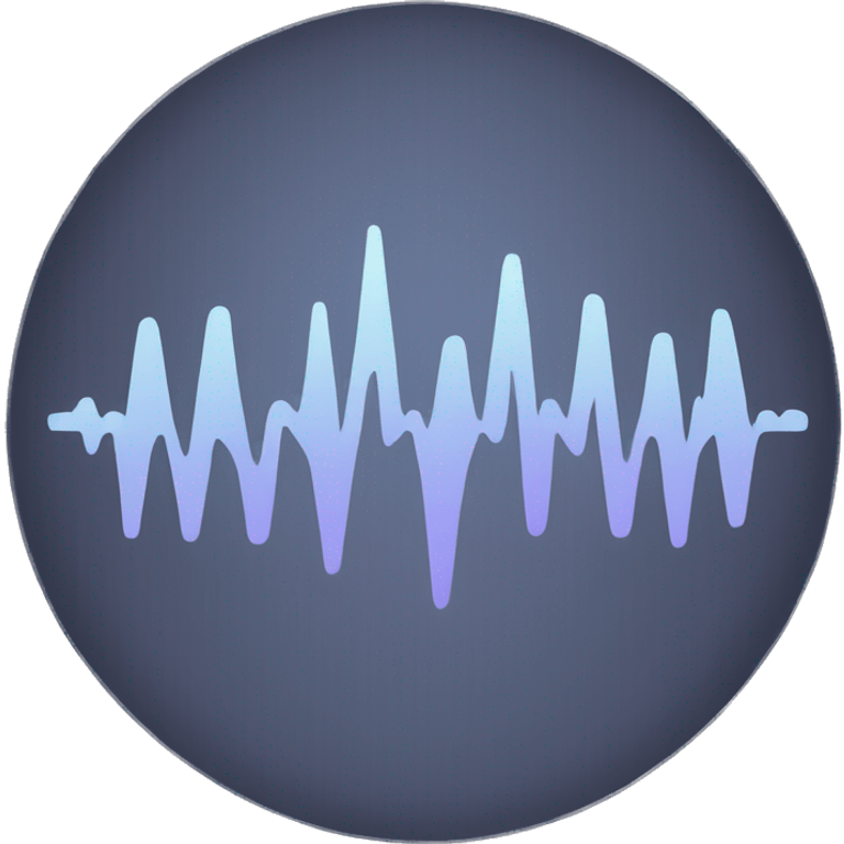 sound wave circle icon emoji