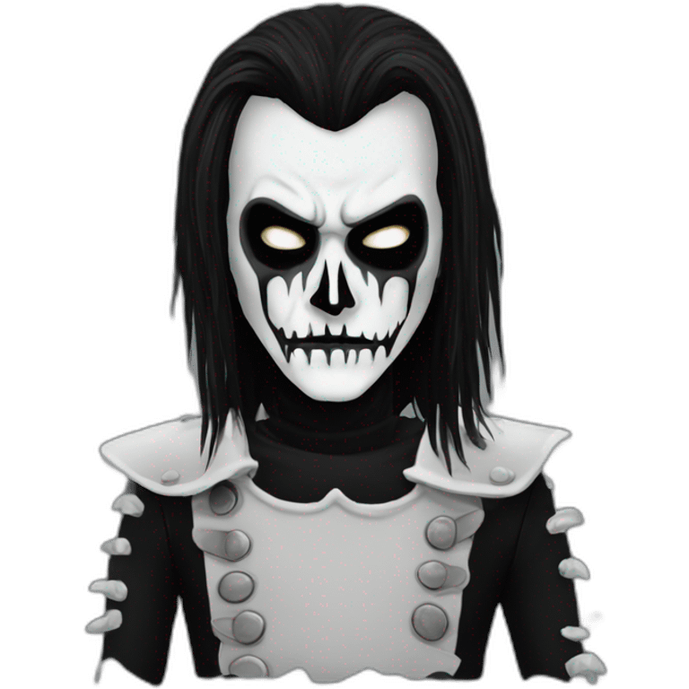 Black metal guitarist corpse paint emoji