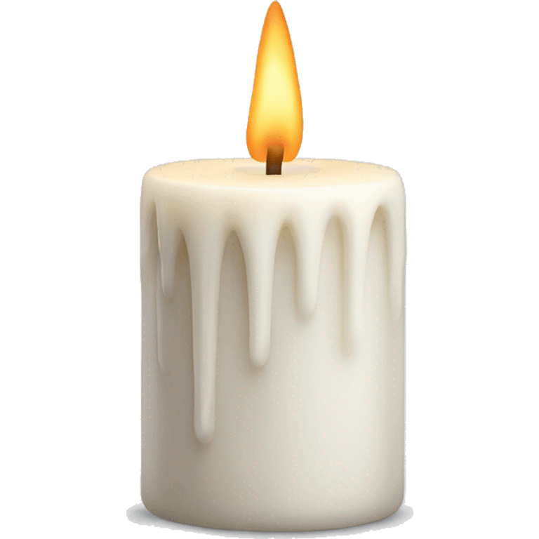 White Fall candle emoji