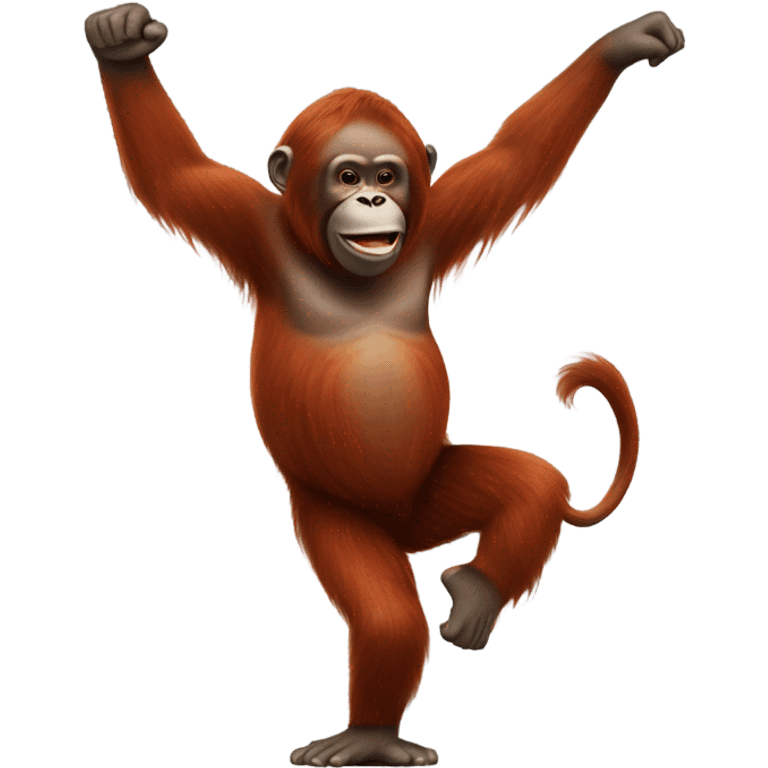 Dancing orangutan  emoji