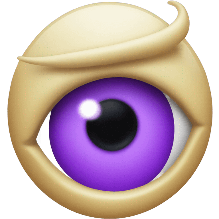 one eye one horn purple water  emoji