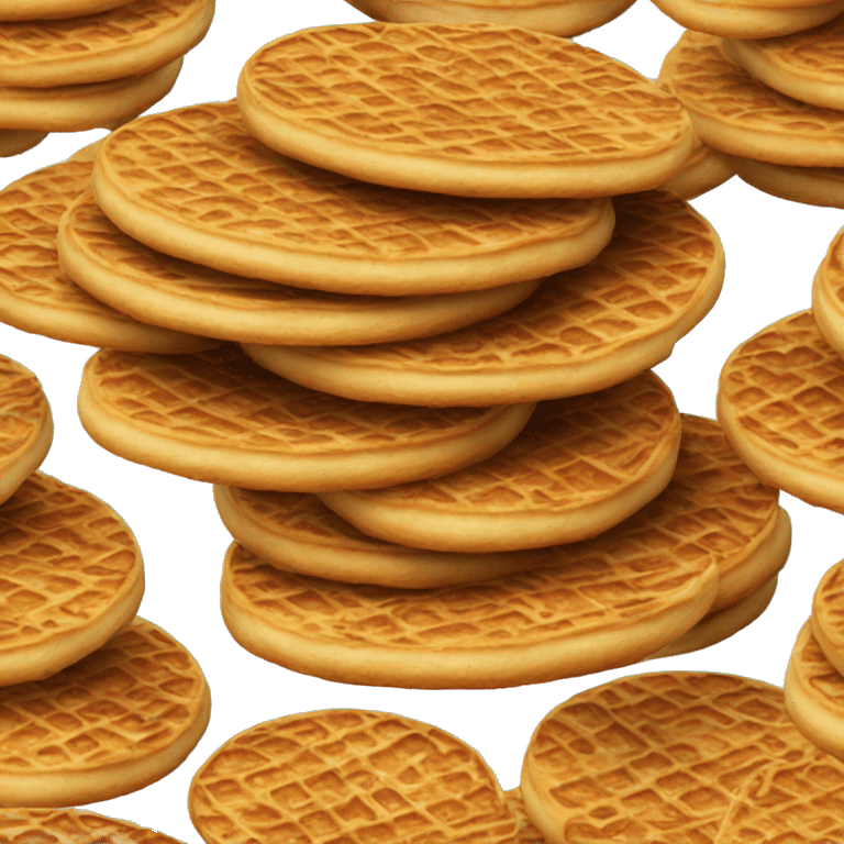 Dutch stroopwafels stacked emoji