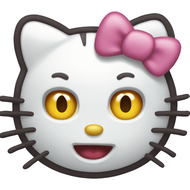 A mad hello kitty emoji