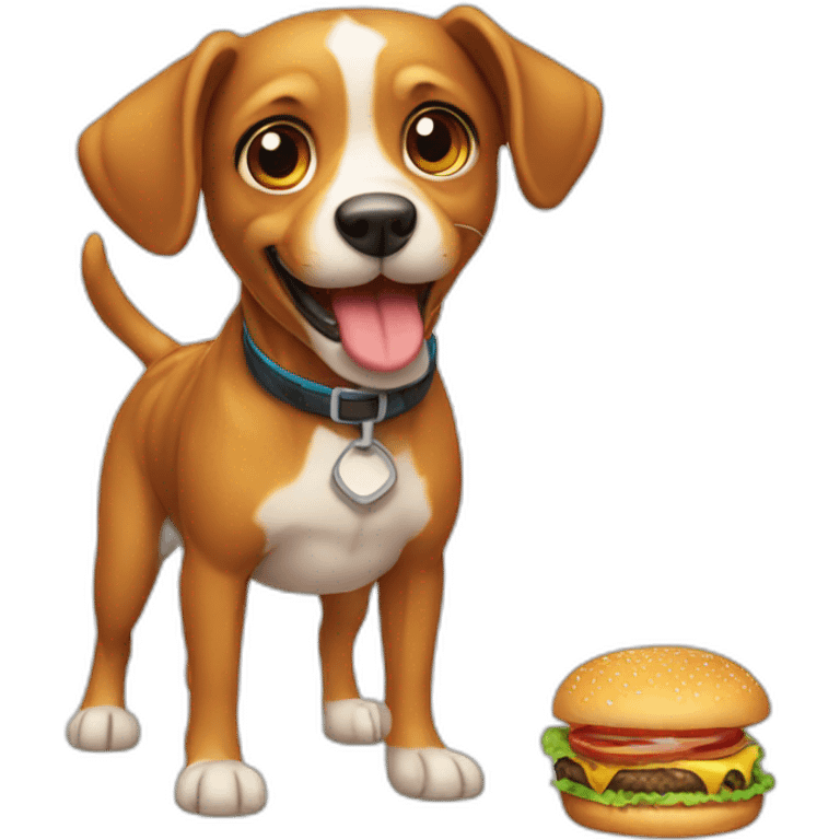 burger chien emoji