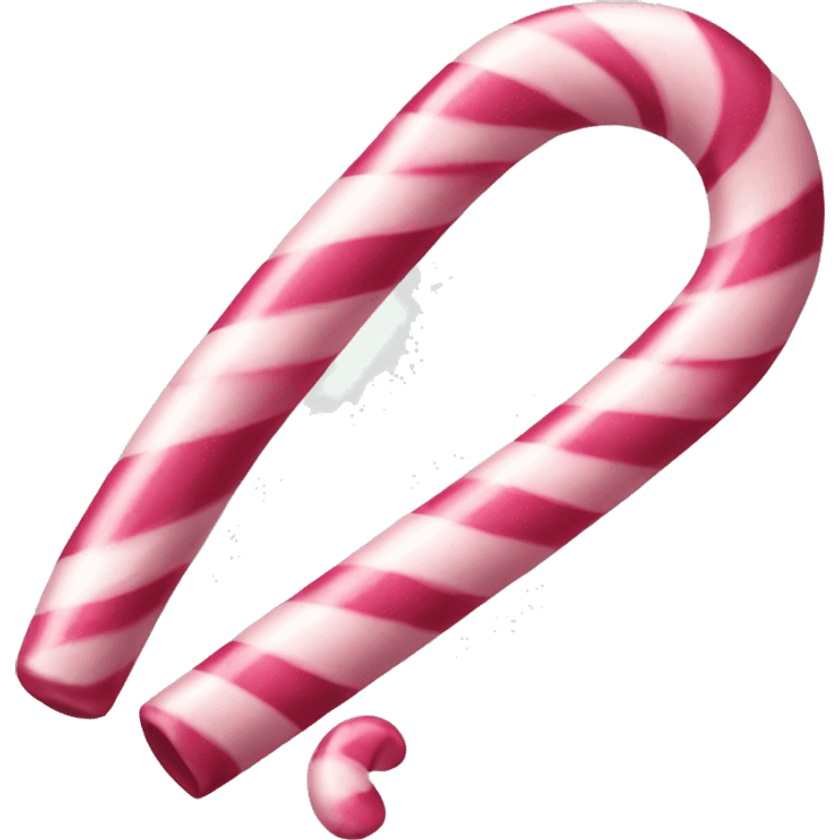 Pink candy cane emoji