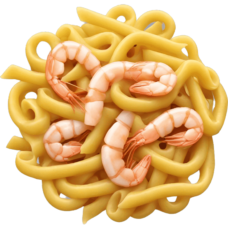 Pasta with shrimps emoji