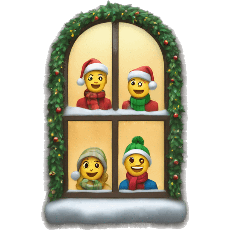 Christmas window emoji