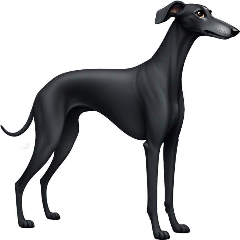 Black greyhound emoji