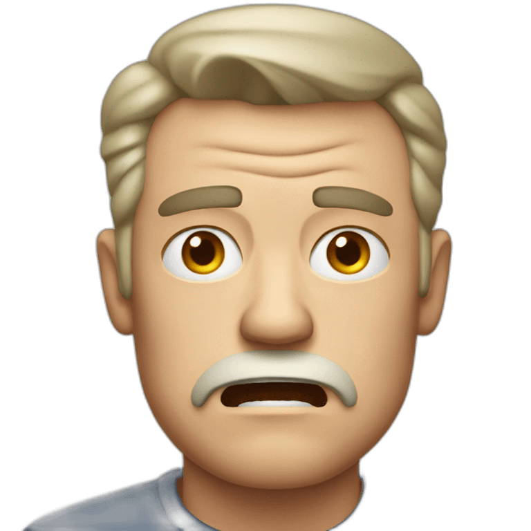 Angry white dad emoji