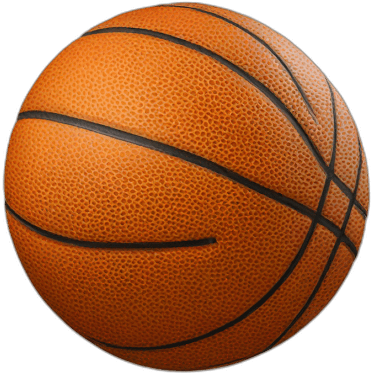 Basketball with face emoji