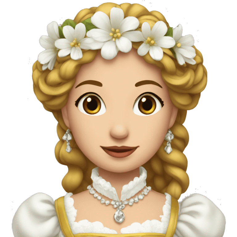 reine d'Arles en costume blanche  emoji