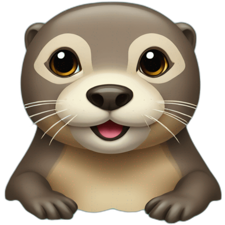 loutre sur la plage emoji