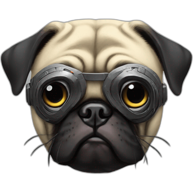 cyberpunk pug emoji