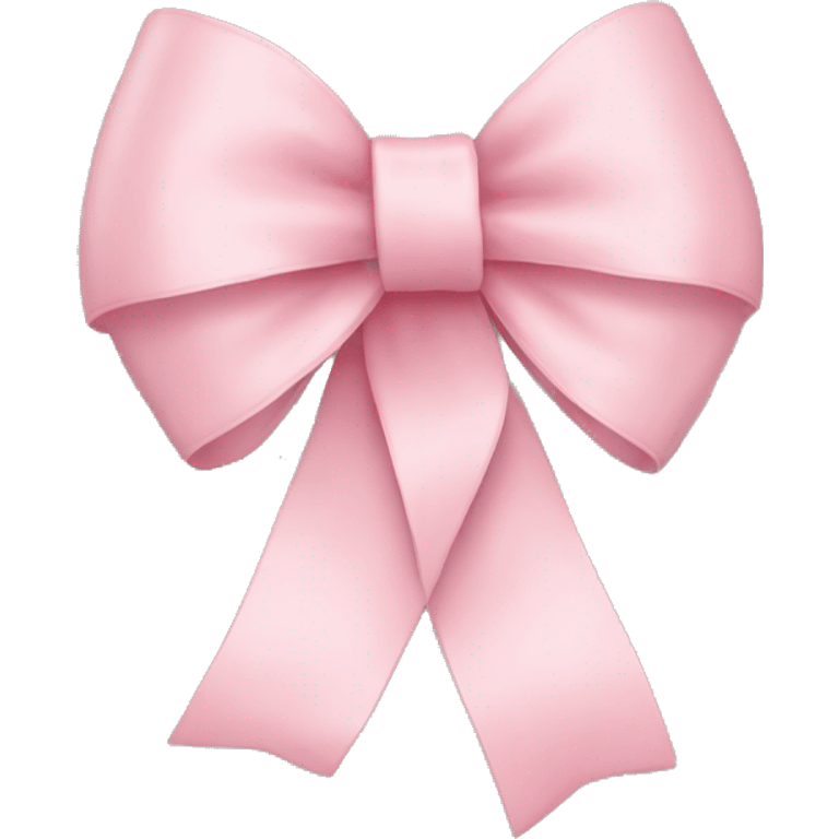 light pink ribbon tied in a bow emoji