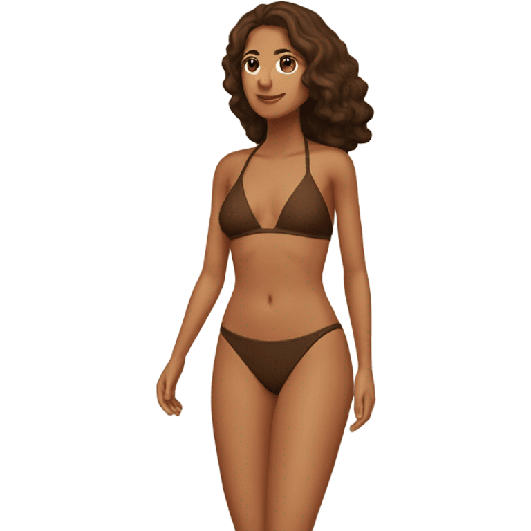 Brown bikini emoji