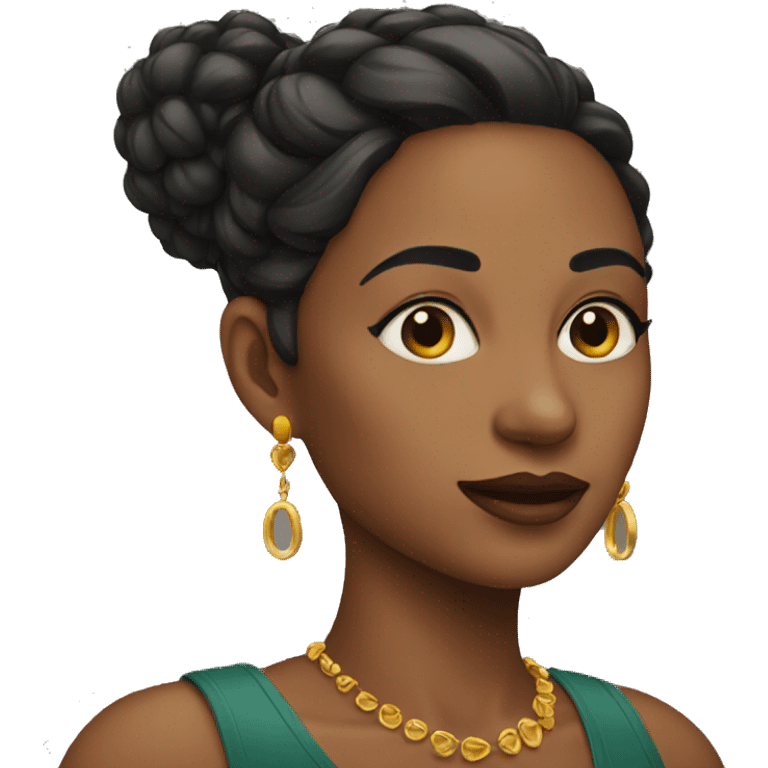 woman wearing earring emoji